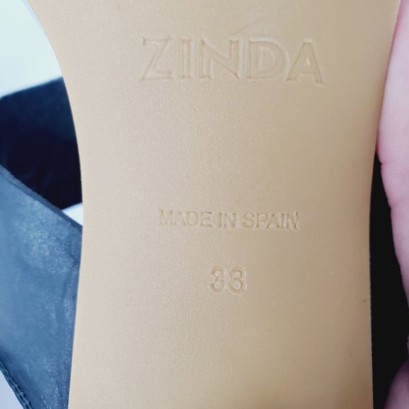 ZINDA SPAIN Metallic Chunky Y2K Studded Heeled Sandals - Picture 9 of 10